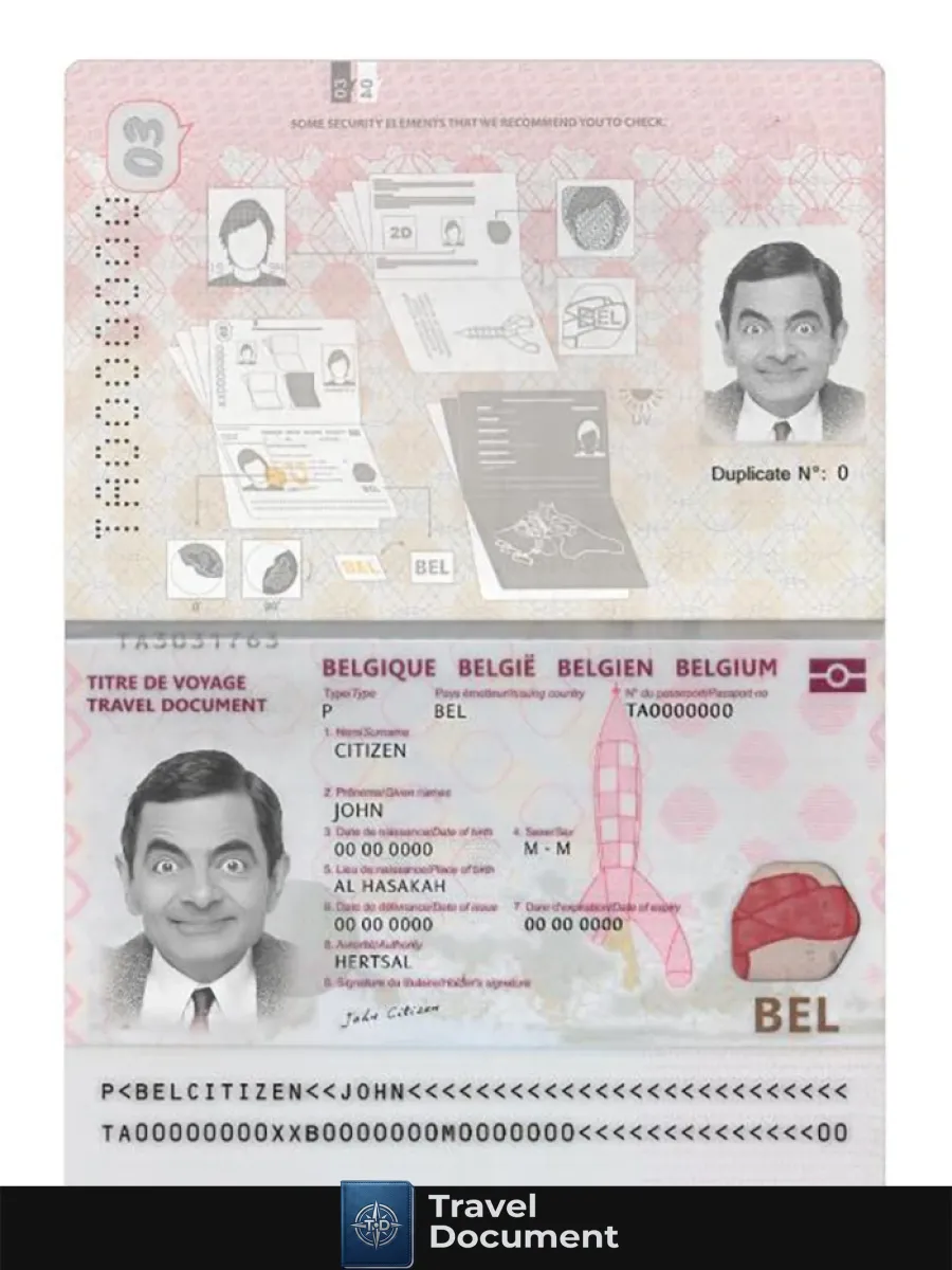 Belgium Passport 2022 Present