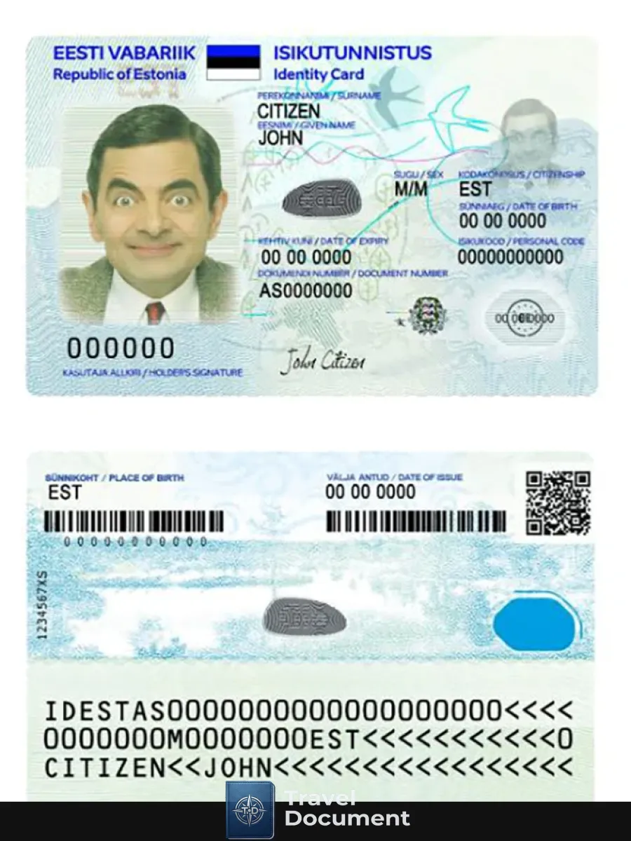 Estonia Id Card 2018 Present Version 2 — ID Cards