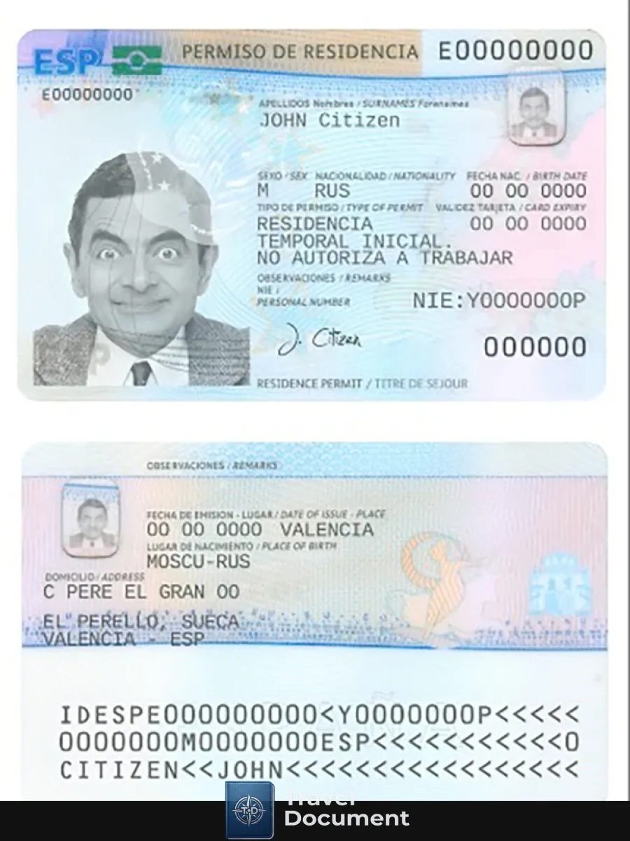 Spain Residence Permit — Residence Permit