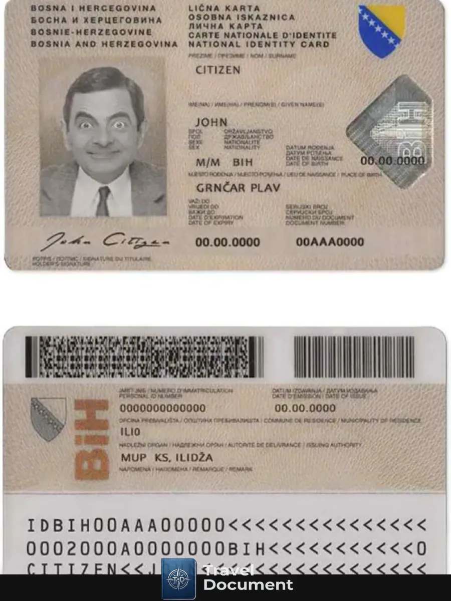 Bosnia And Herzegovina Id 2 — ID Cards