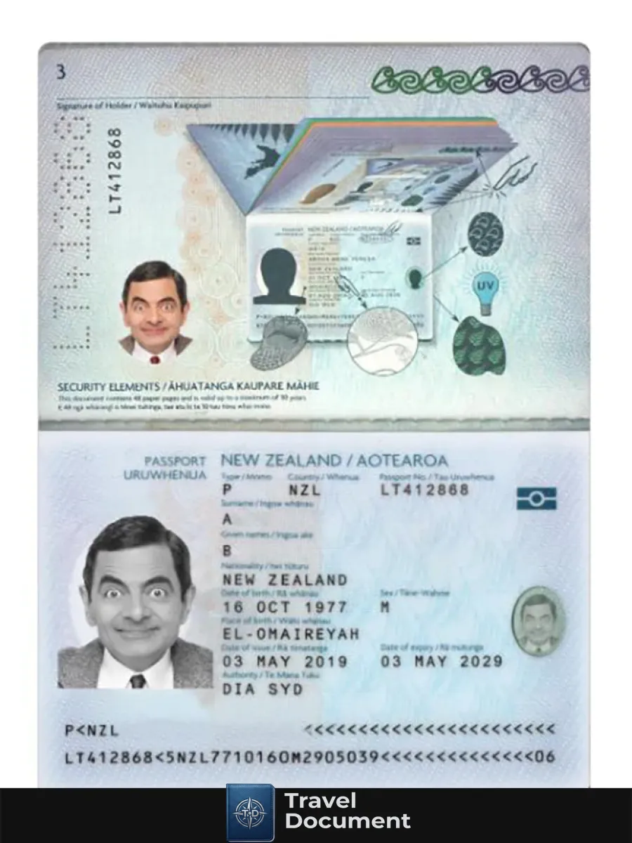 New Zealand Passport 2019 Present — Passports