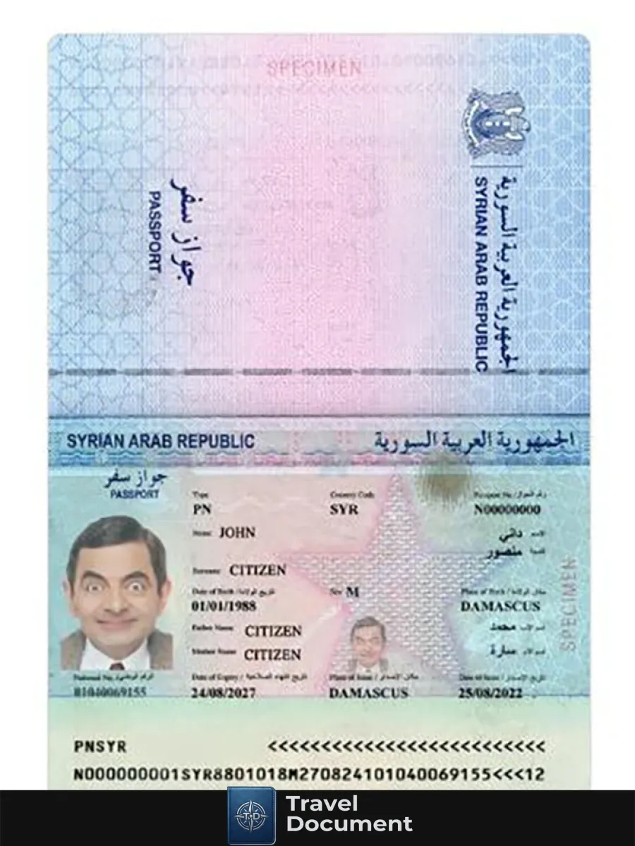 Syria Passport 2022 Present — Passports