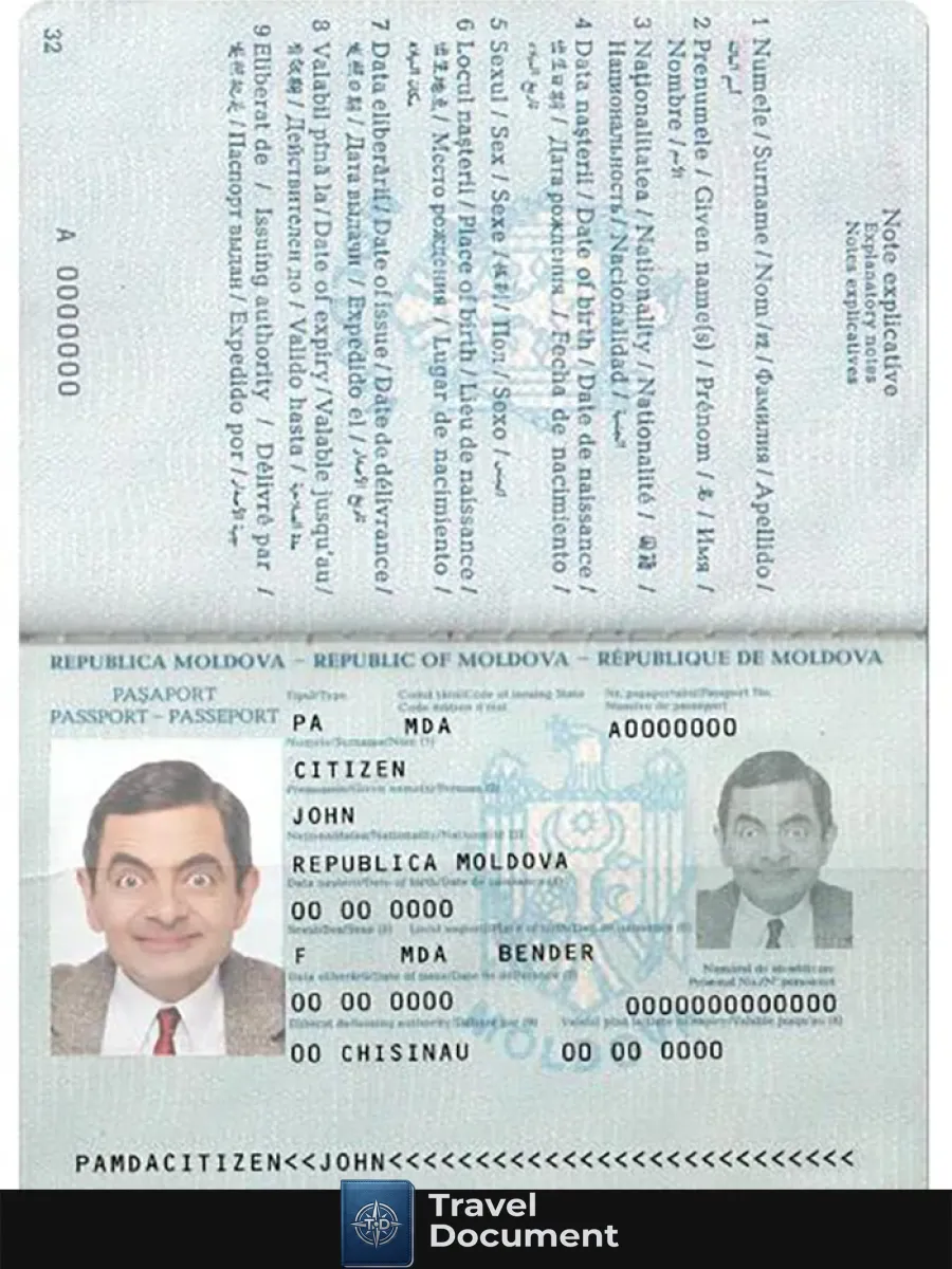 Moldova Passport Version 3 — Passports