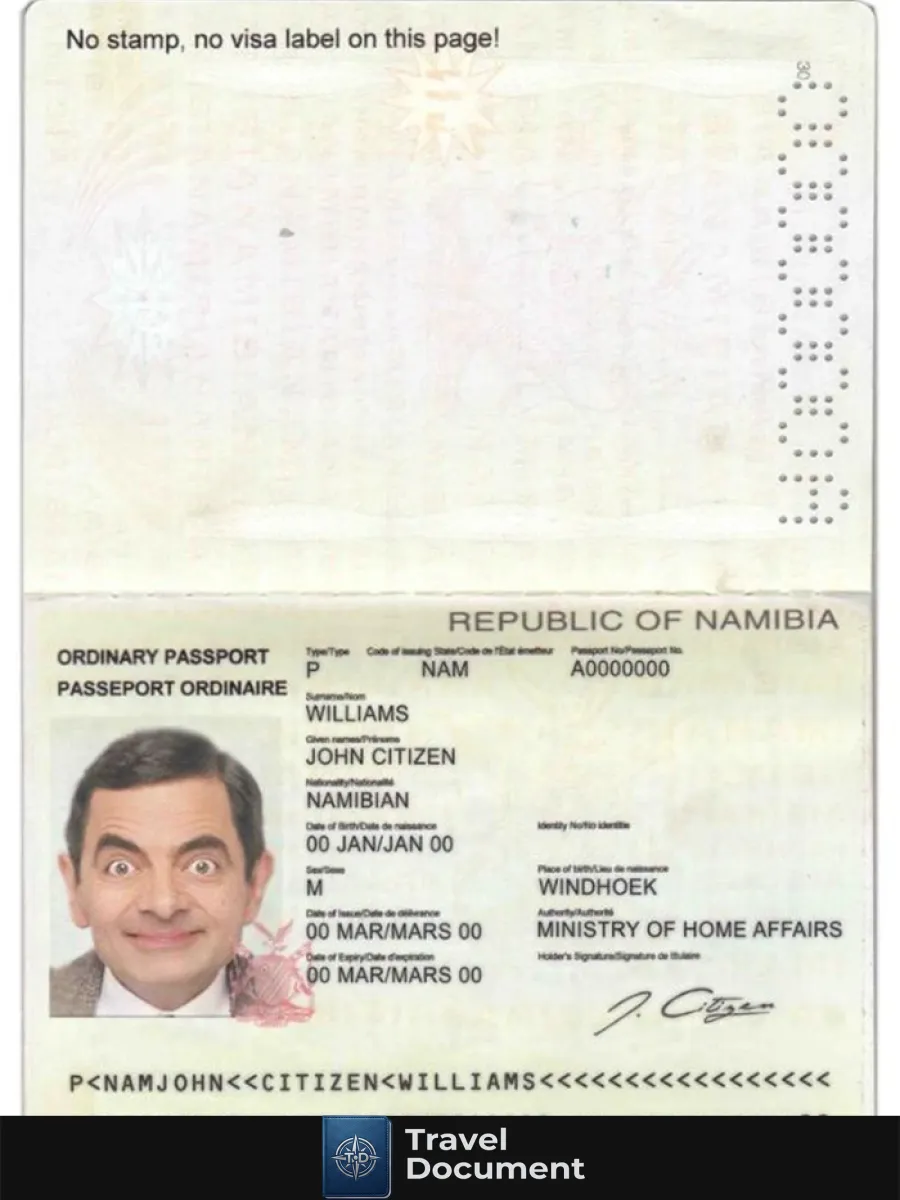 Namibia Passport — Passports