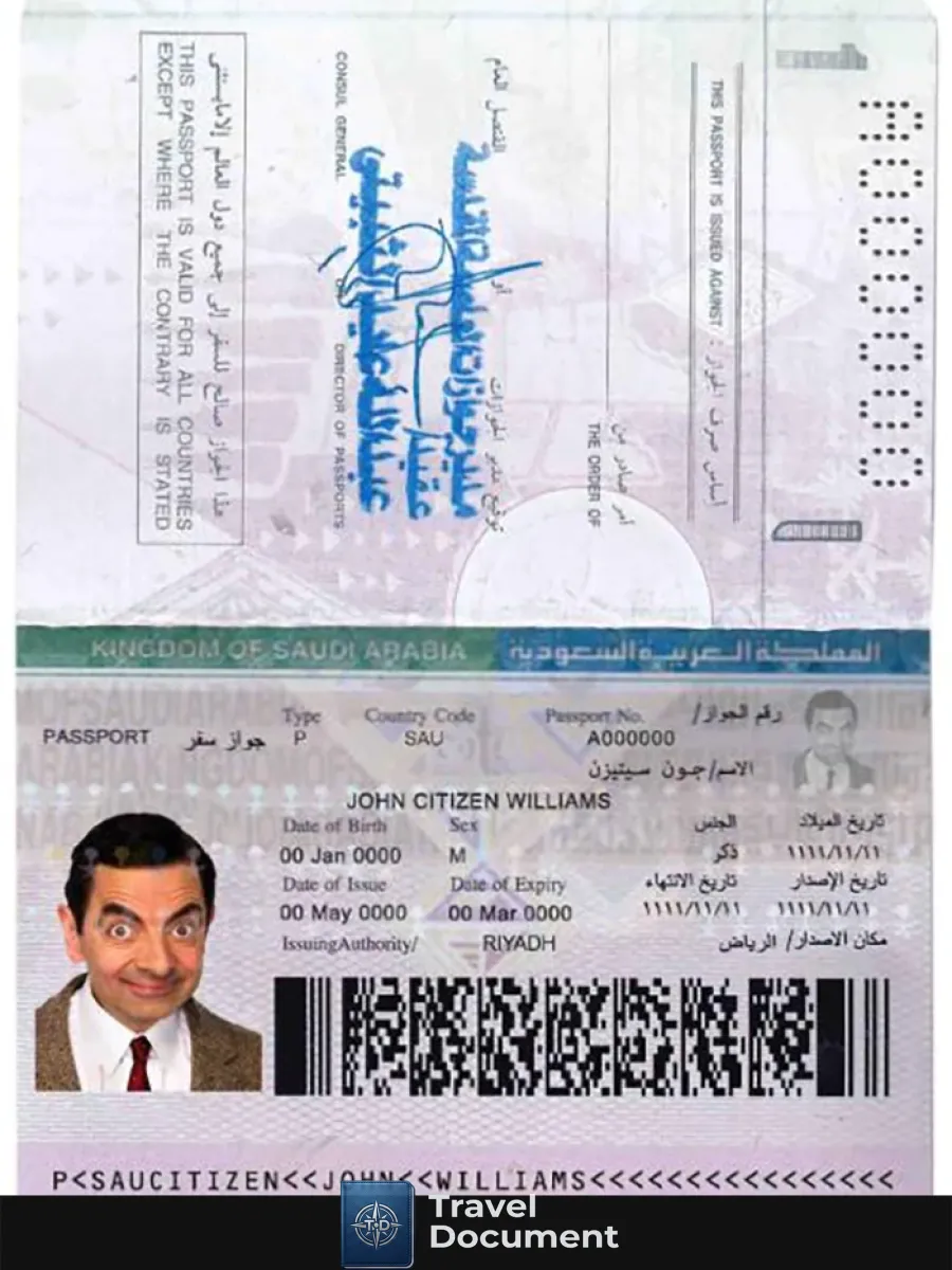 Saudi Arabia Passport — Passports
