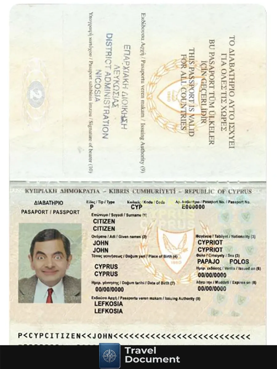 Cyprus Passport Version 2 — Passports