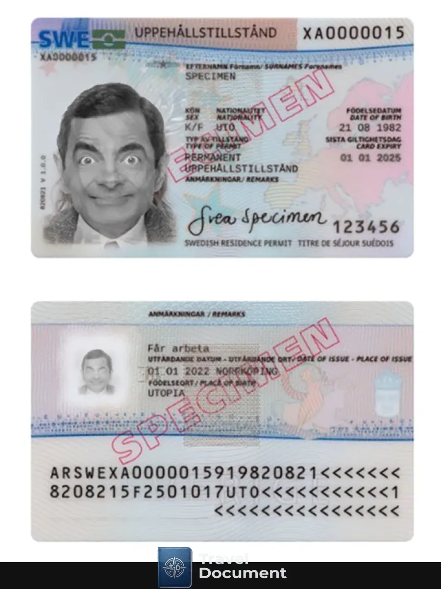 Sweden Residence Permit 2022 Present — Residence Permit