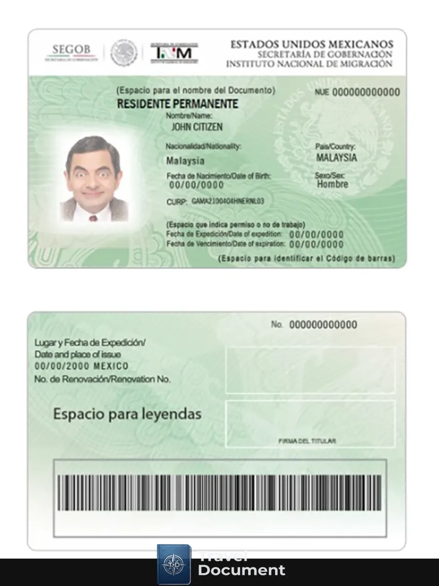 Mexico Green Card Residence Permit — Residence Permit