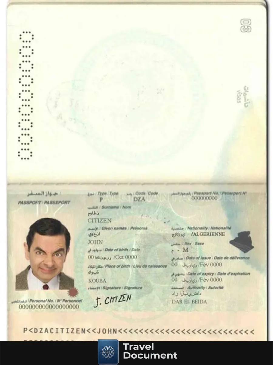 Algeria Passport — Passports