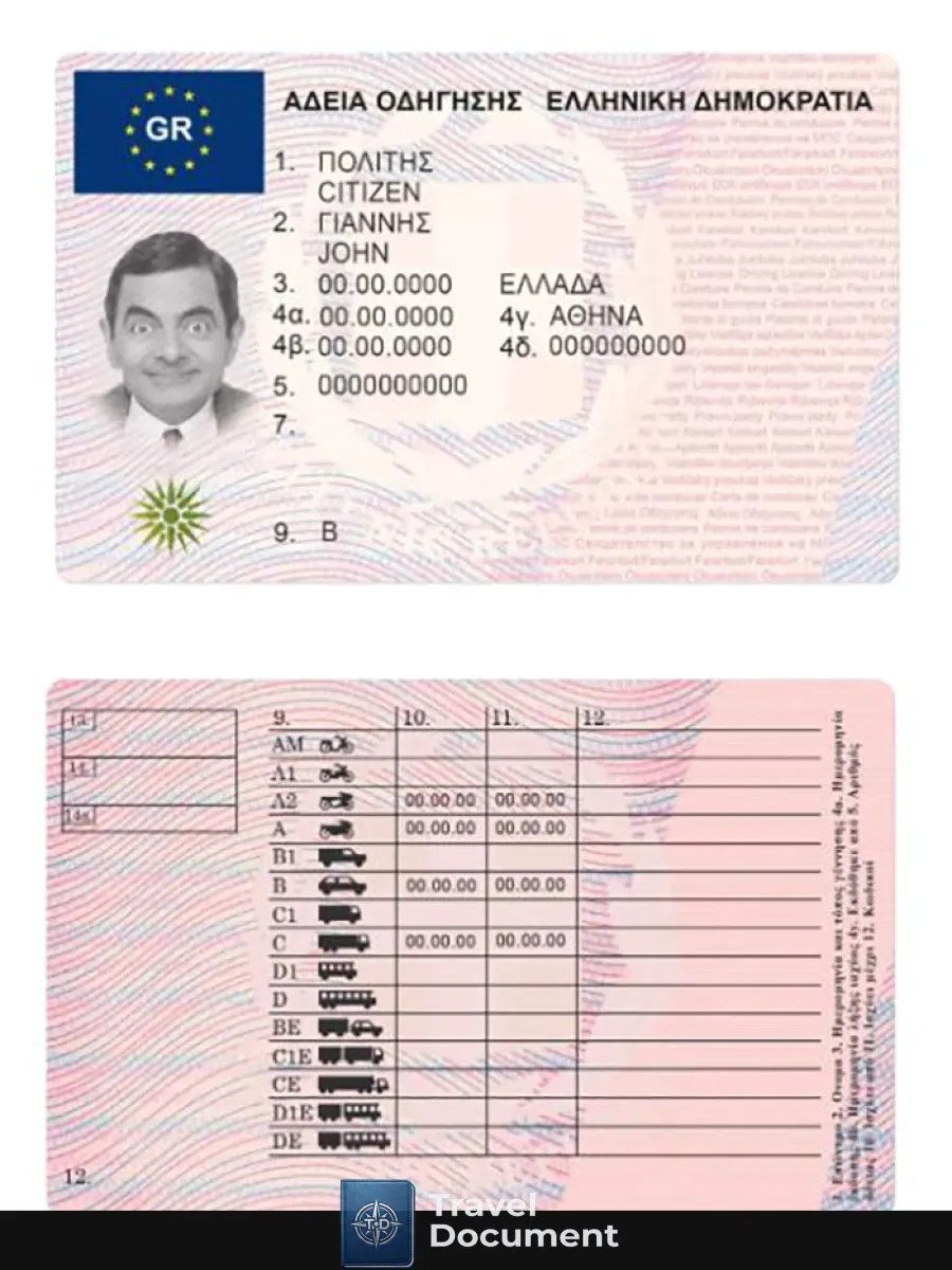 Greece Driving License Version 2 — Driver License