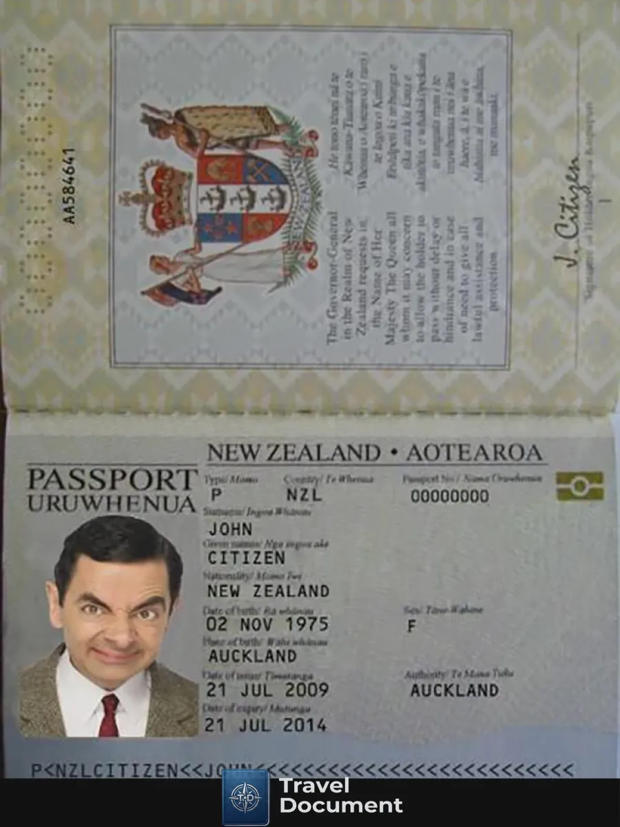 New Zealand Passport 2005 2009 — Passports