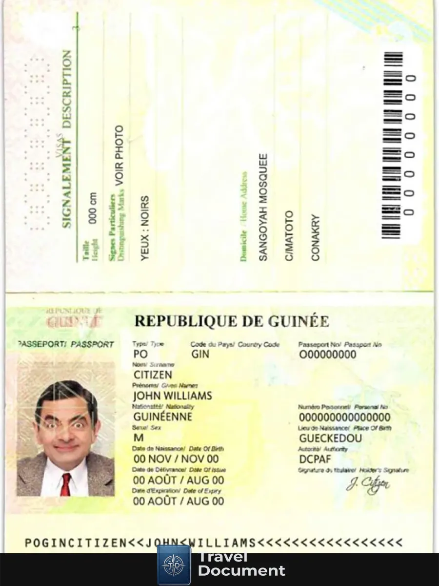 Guinea Passport 2014 2018 — Passports