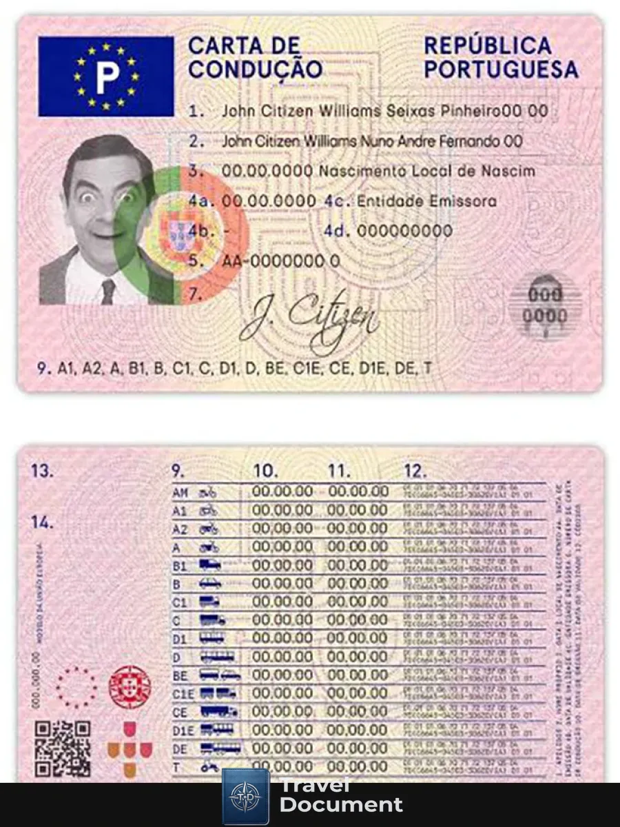 Portugal Driving License — Driver License