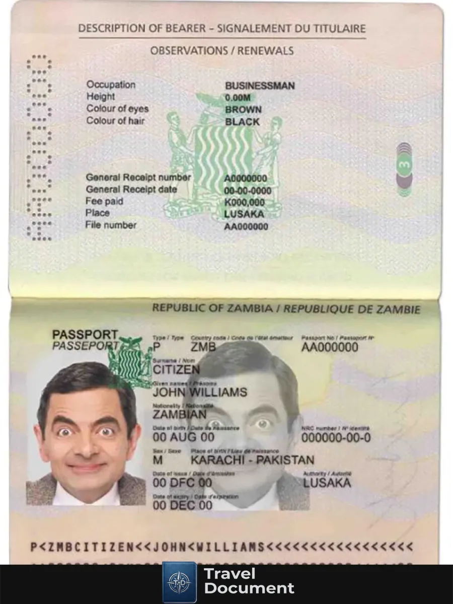 Zambia Passport — Passports
