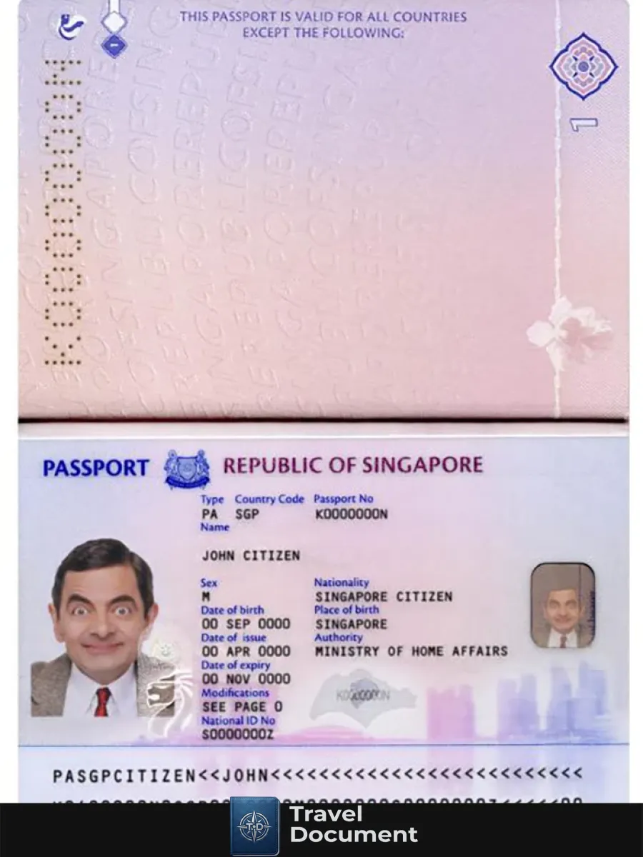 Singapore New Pass 2017 — Passports