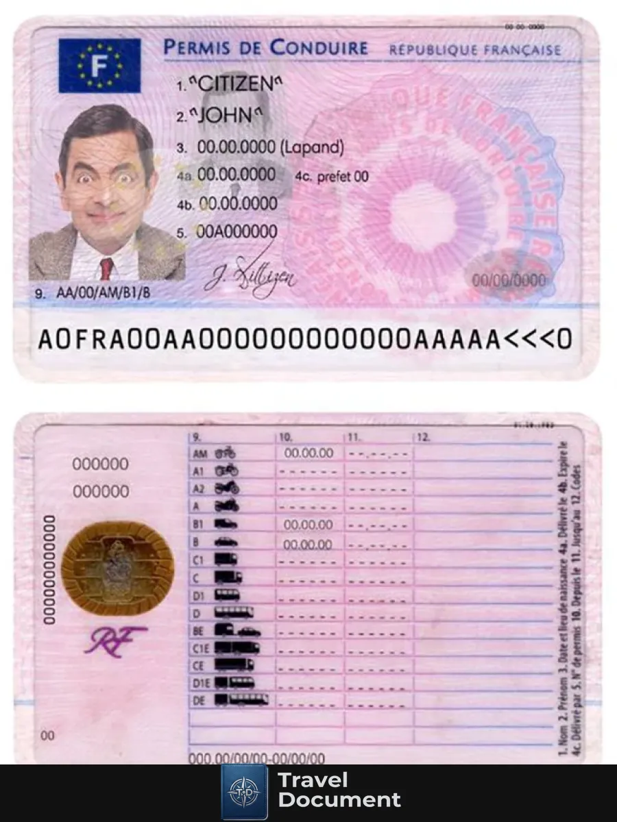 France Driving License — Driver License