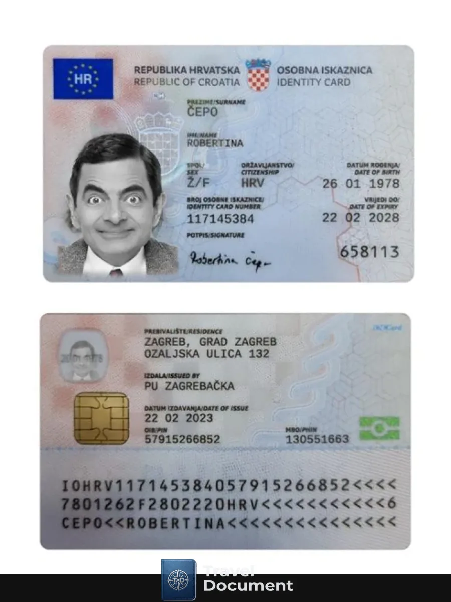 Croatia Id Card 2023 Present — ID Cards