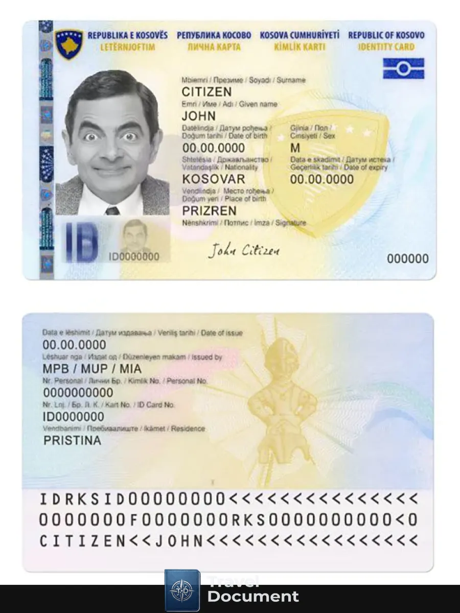 Kosovo Id Card — ID Cards