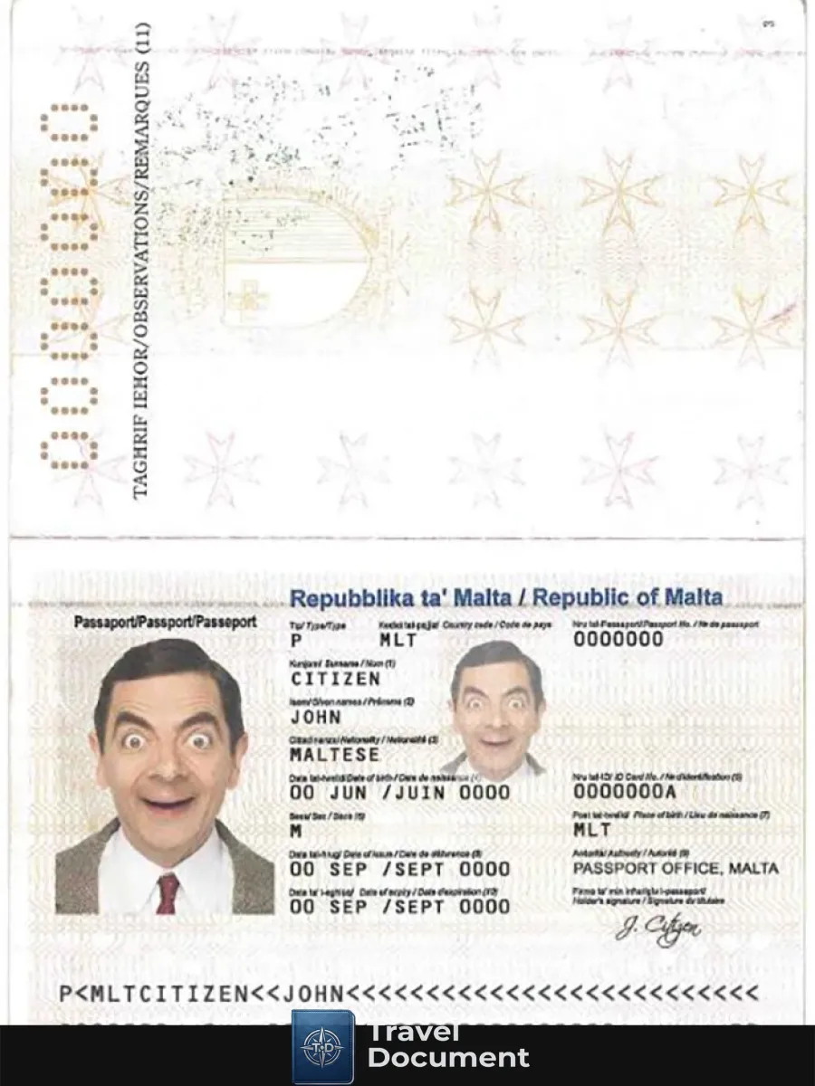Malta Passport — Passports