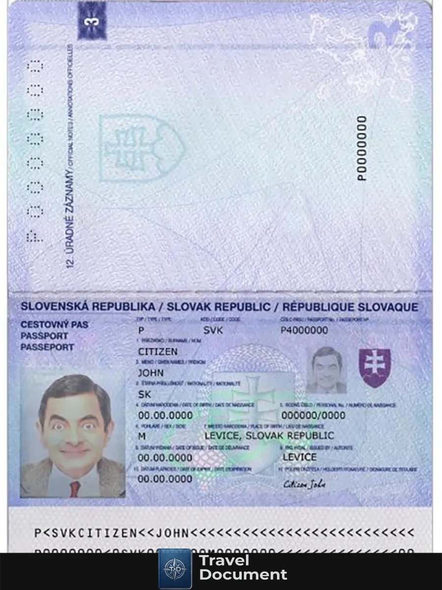 Slovakia Passport Version 2 — Passports