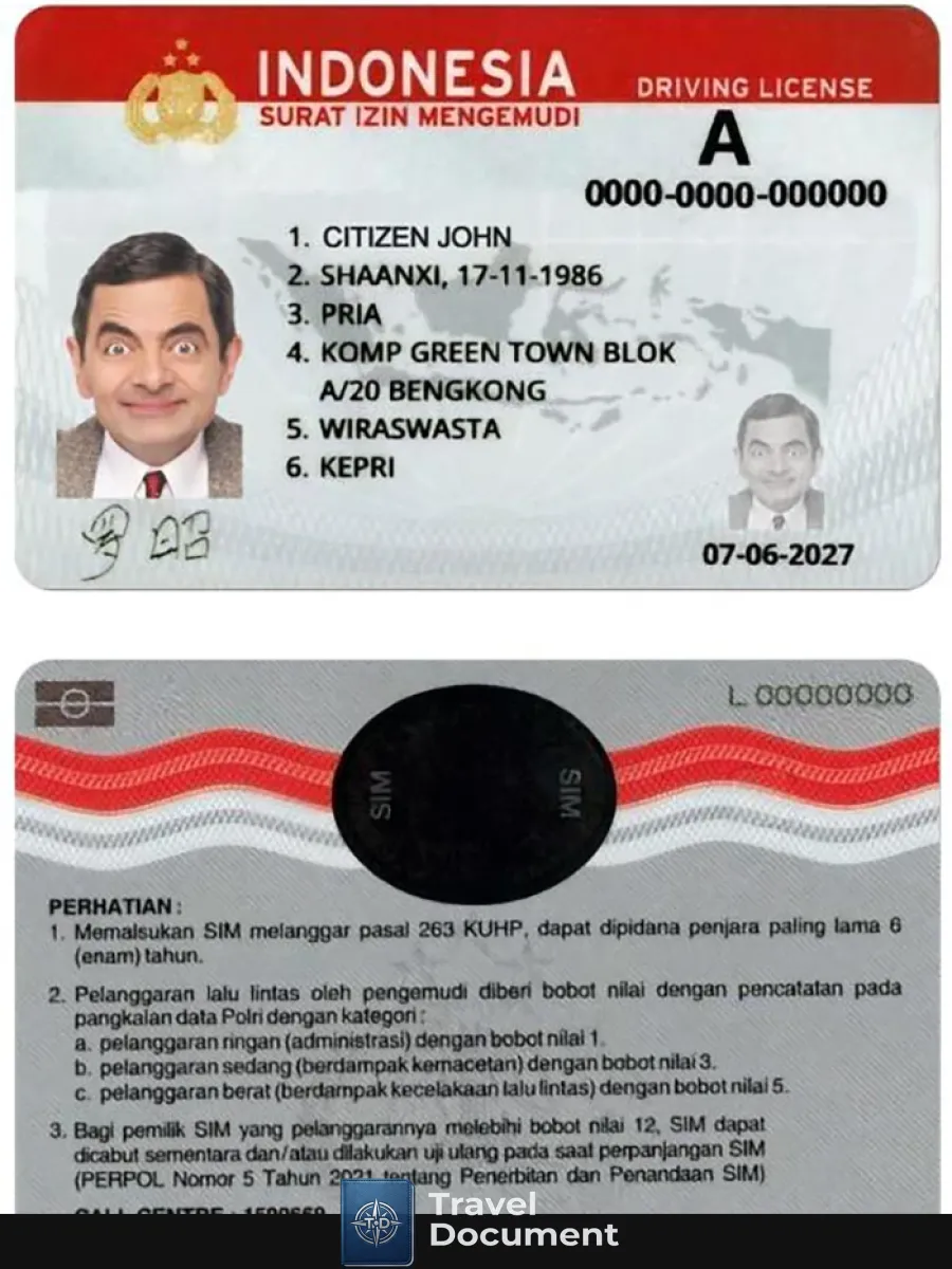 Indonesia Dl Version 2 — Driver License