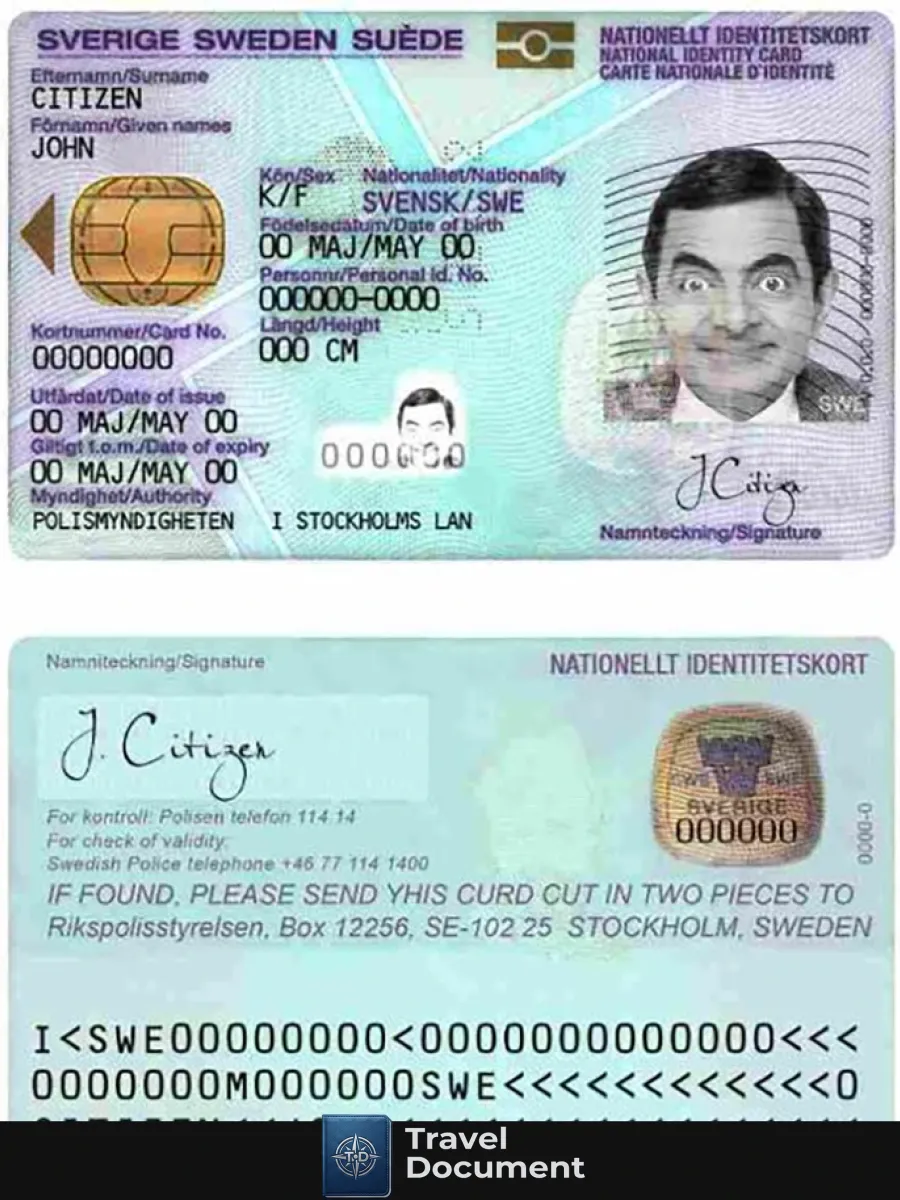 Sweden Id1 — ID Cards