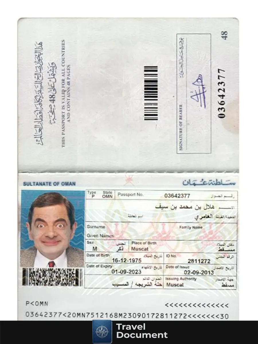 Oman Passport 2023 Present — Passports