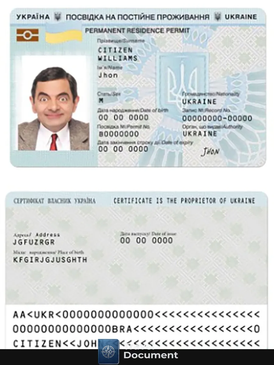 Ukraine Residence Permit — Residence Permit