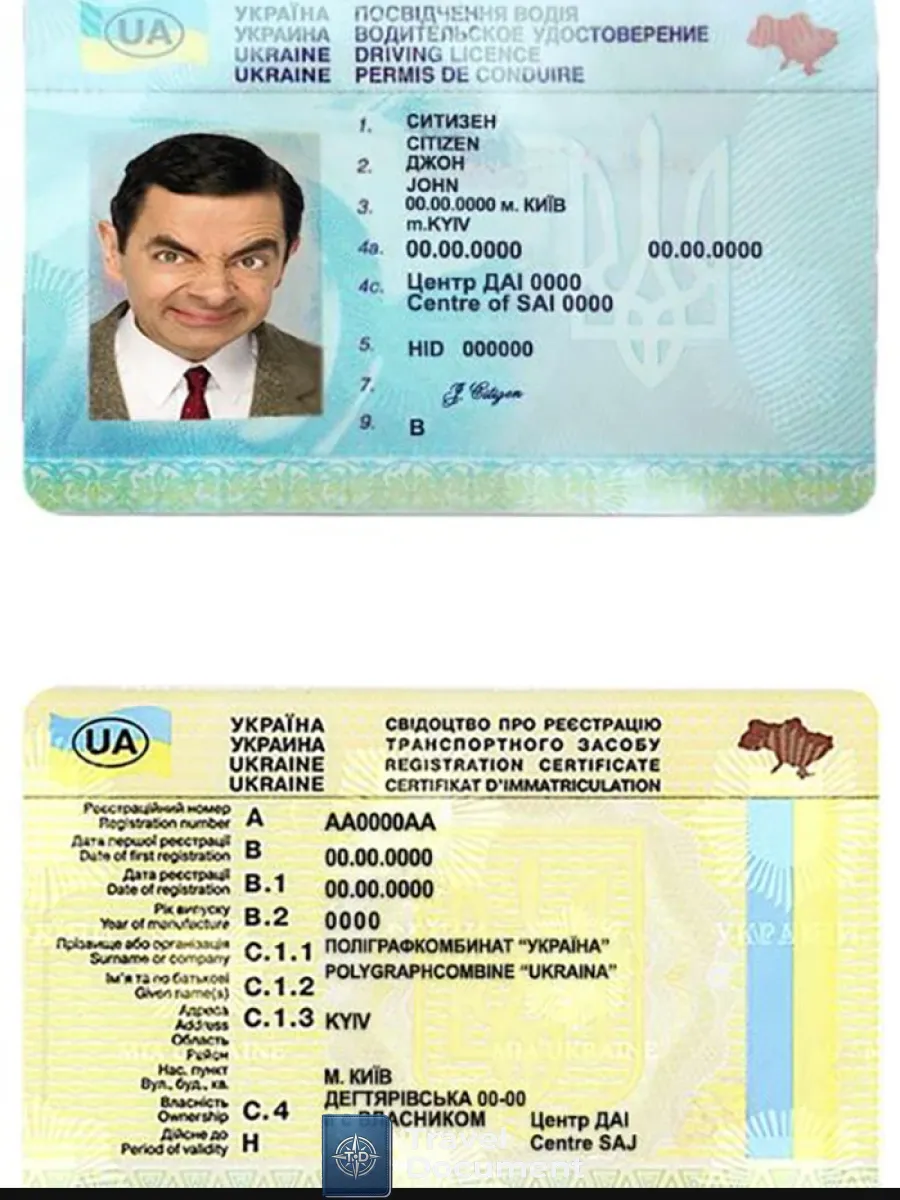 Ukraine Driving License — Driver License