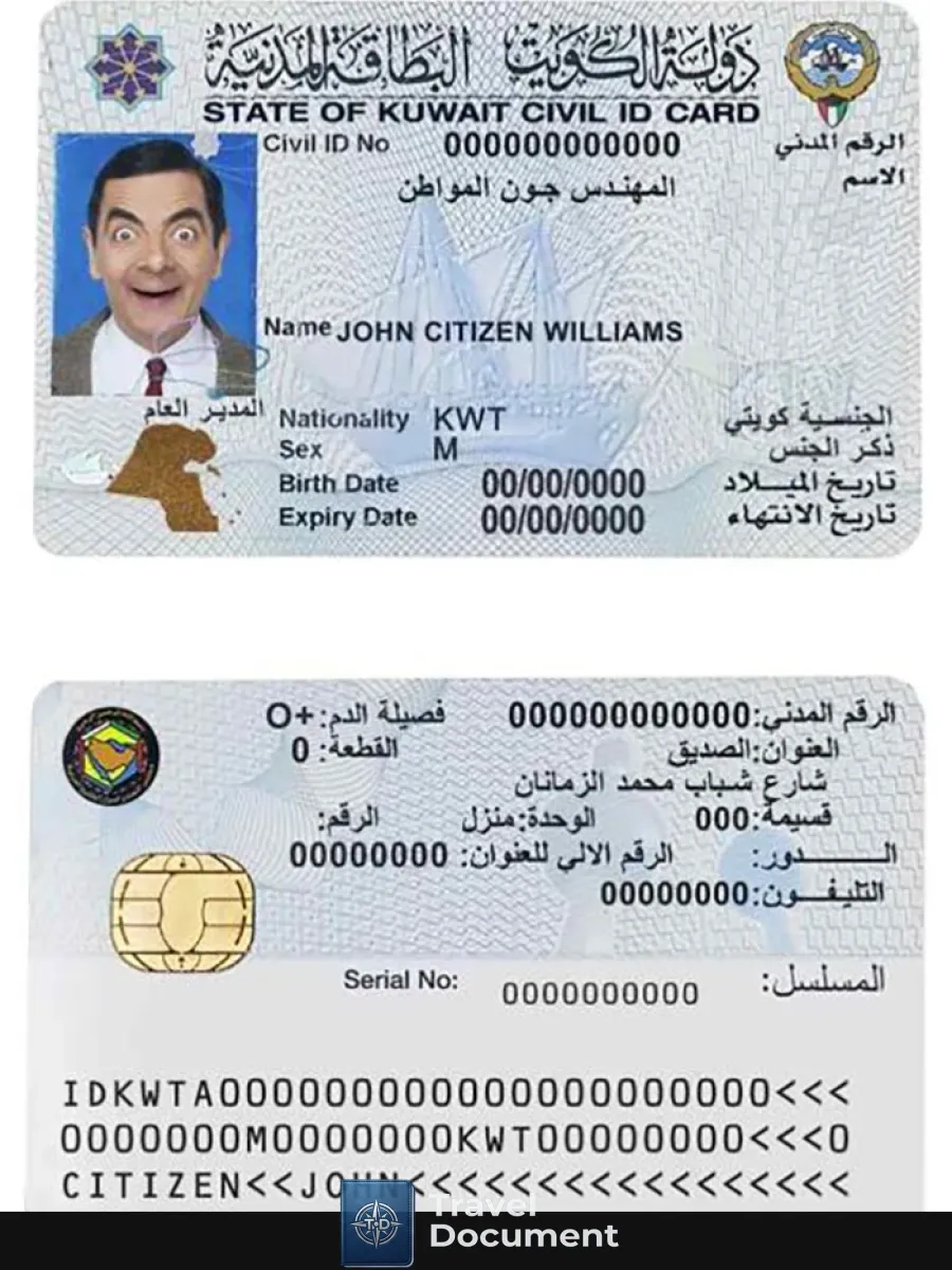 Kuwait Id — ID Cards