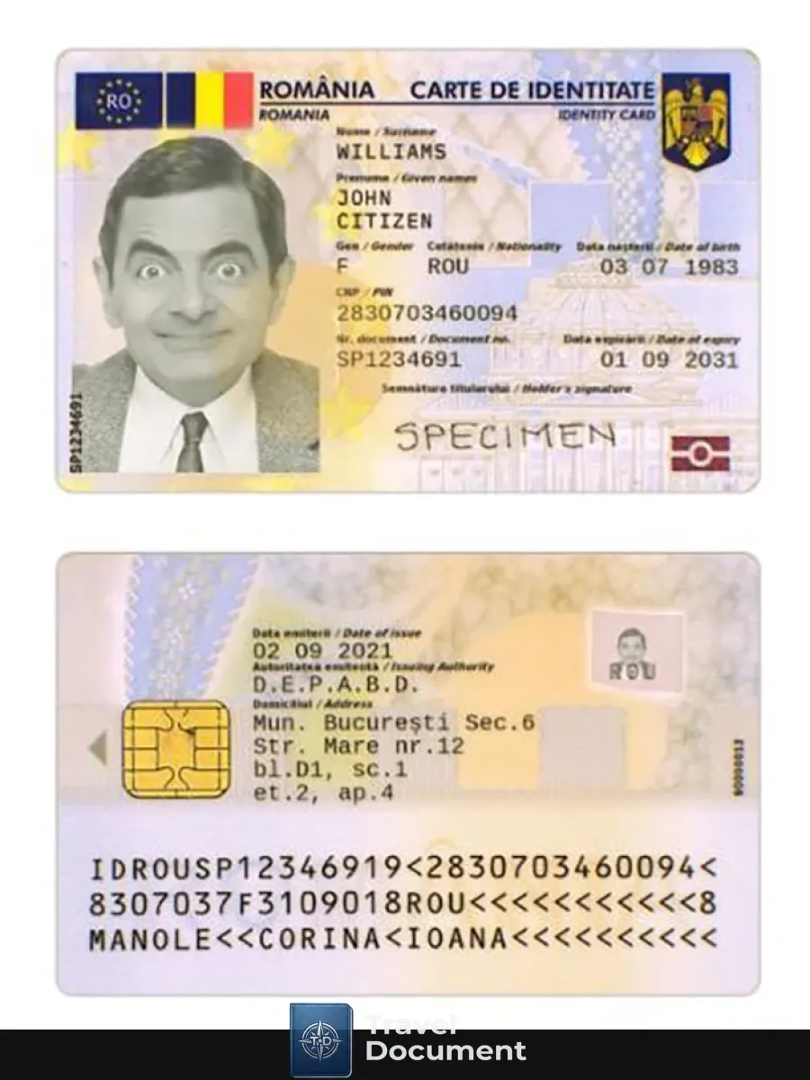 Romania Id Card 2019 Present — ID Cards