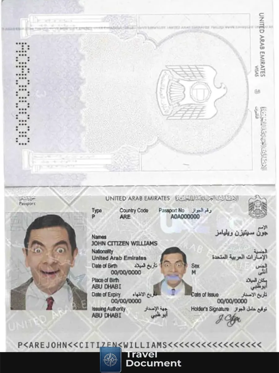 Uae United Arab Emirates Passport — Passports