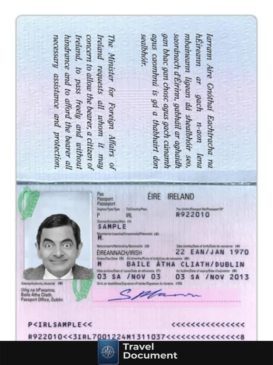 Ireland Passport Version 2 — Passports
