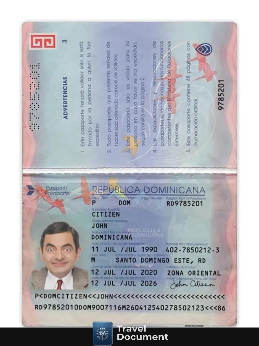 Dominican Republic Passport 2020 Present — Passports