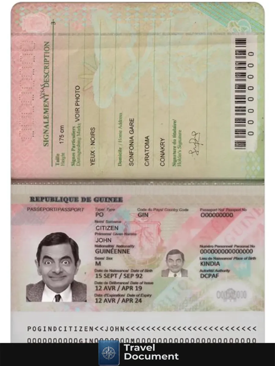 Guinea Passport 2018 Present — Passports