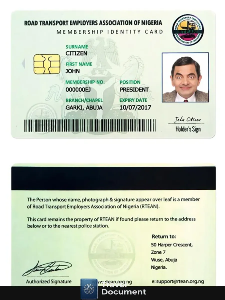 Nigeria Id Card — ID Cards