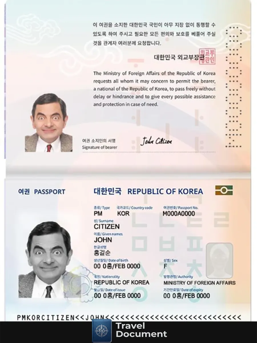 Korea Passport Version 2 — Passports
