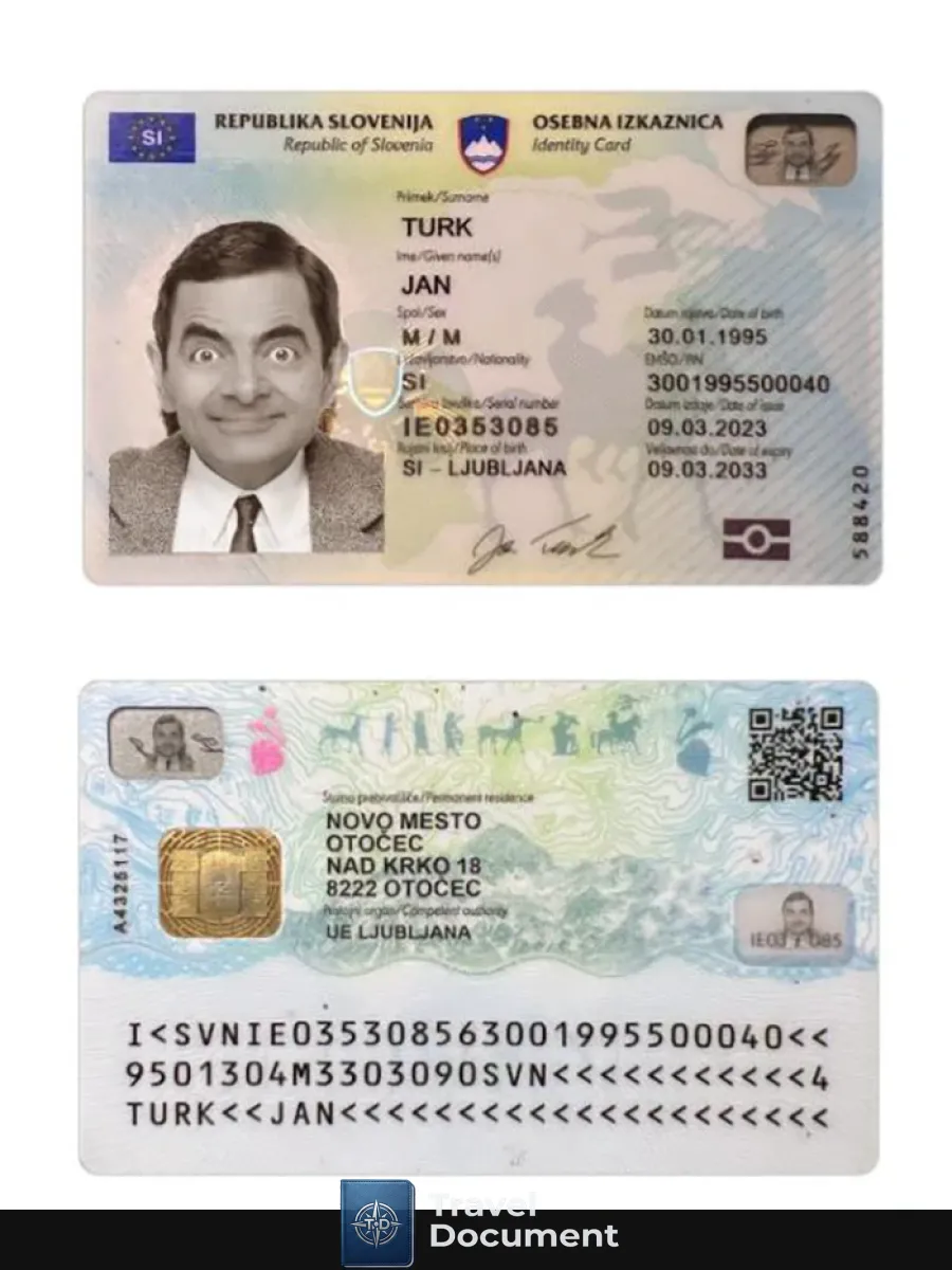 Slovenia Id Card 2023 Present — ID Cards