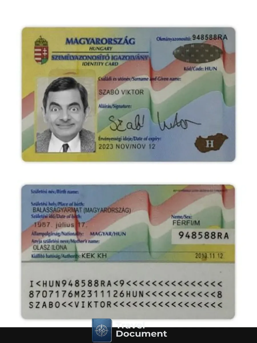 Hungary Id Card — ID Cards