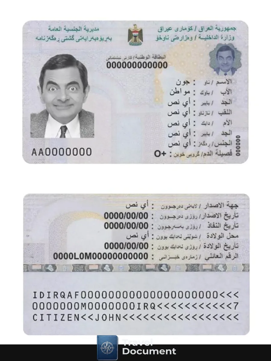 Iraq National Id Card — ID Cards