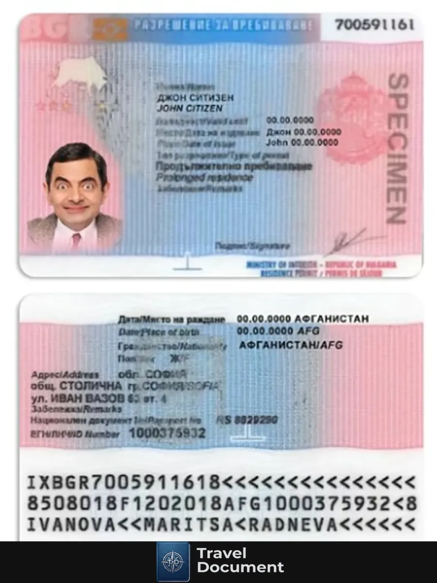 Bulgaria Residence Permit — Residence Permit