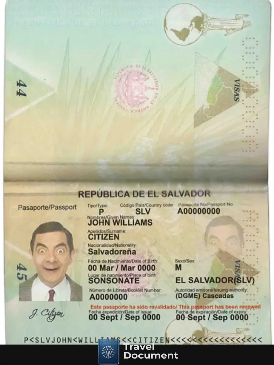 Salvador Passport — Passports