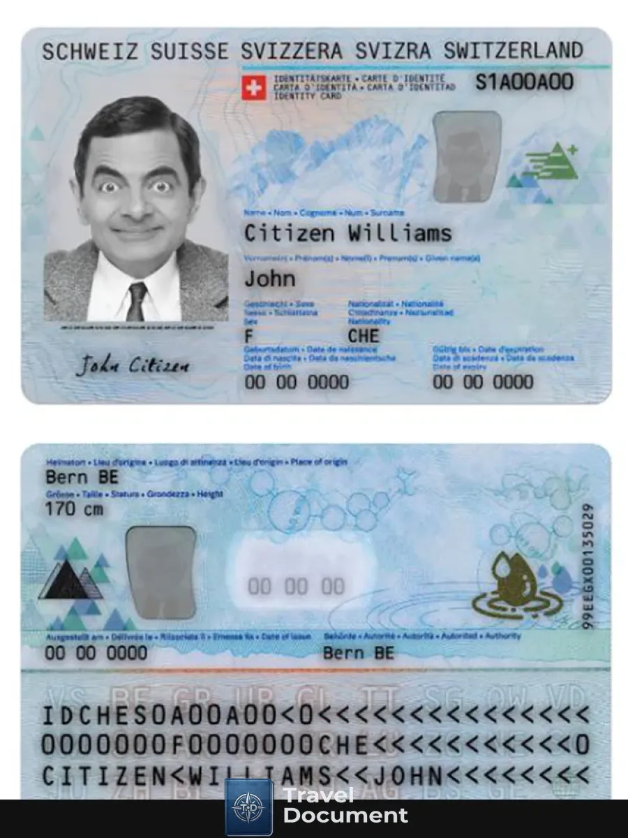 Switzerland Id Card — ID Cards