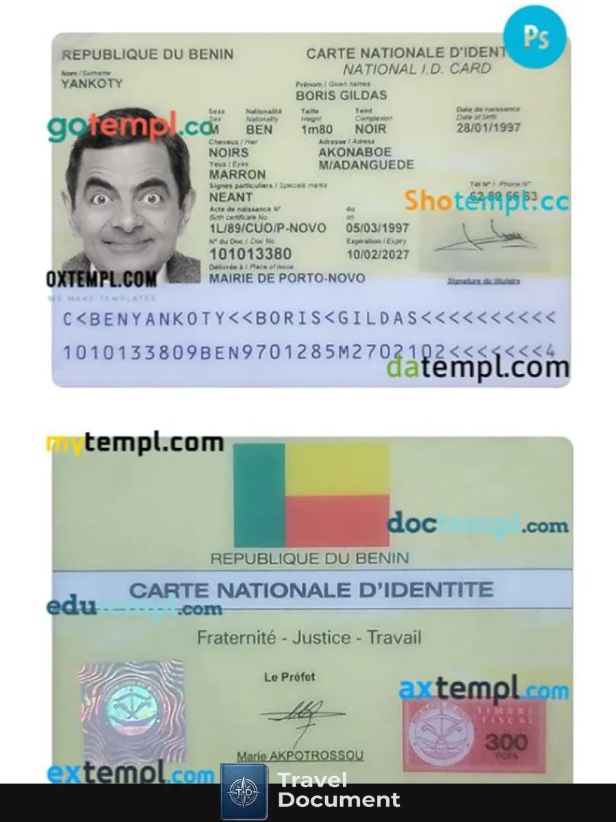 Benin Id Card — ID Cards