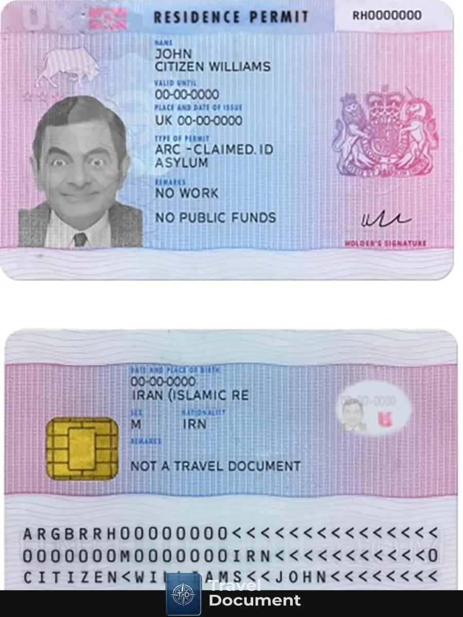 United Kingdom Residence Permit Version 2