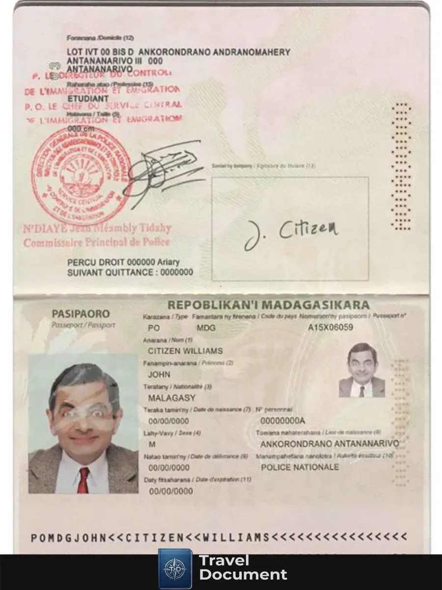 Madagascar Passport