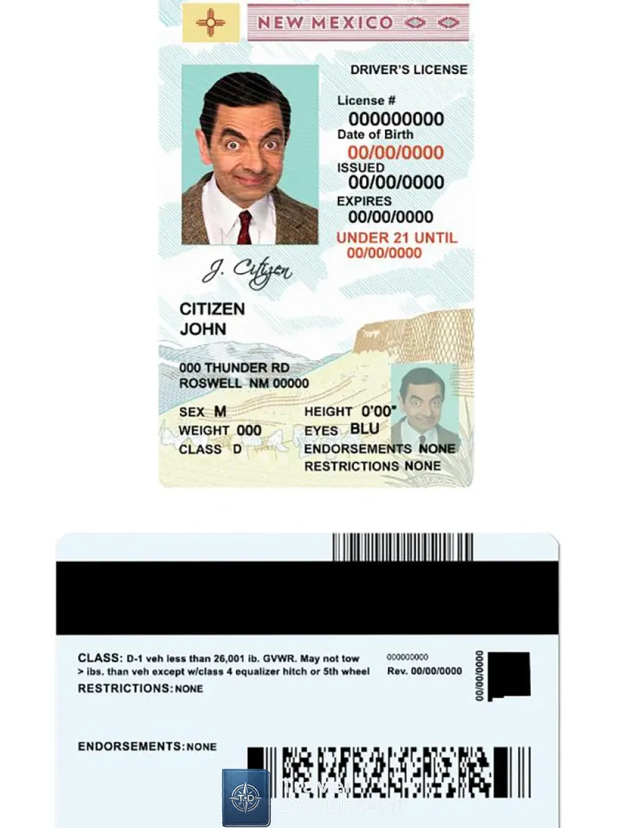 New Mexico U21 Dl — Driver License