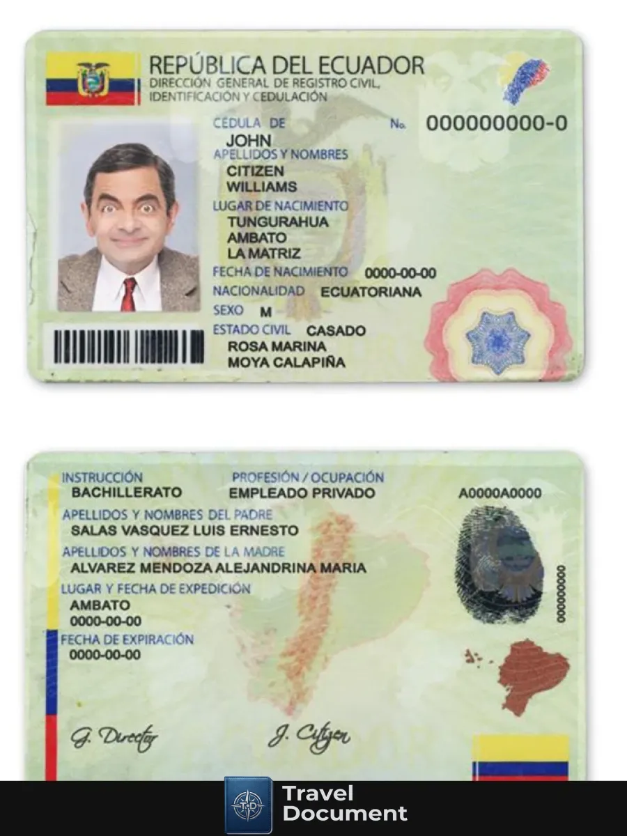 Ecuador Id — ID Cards