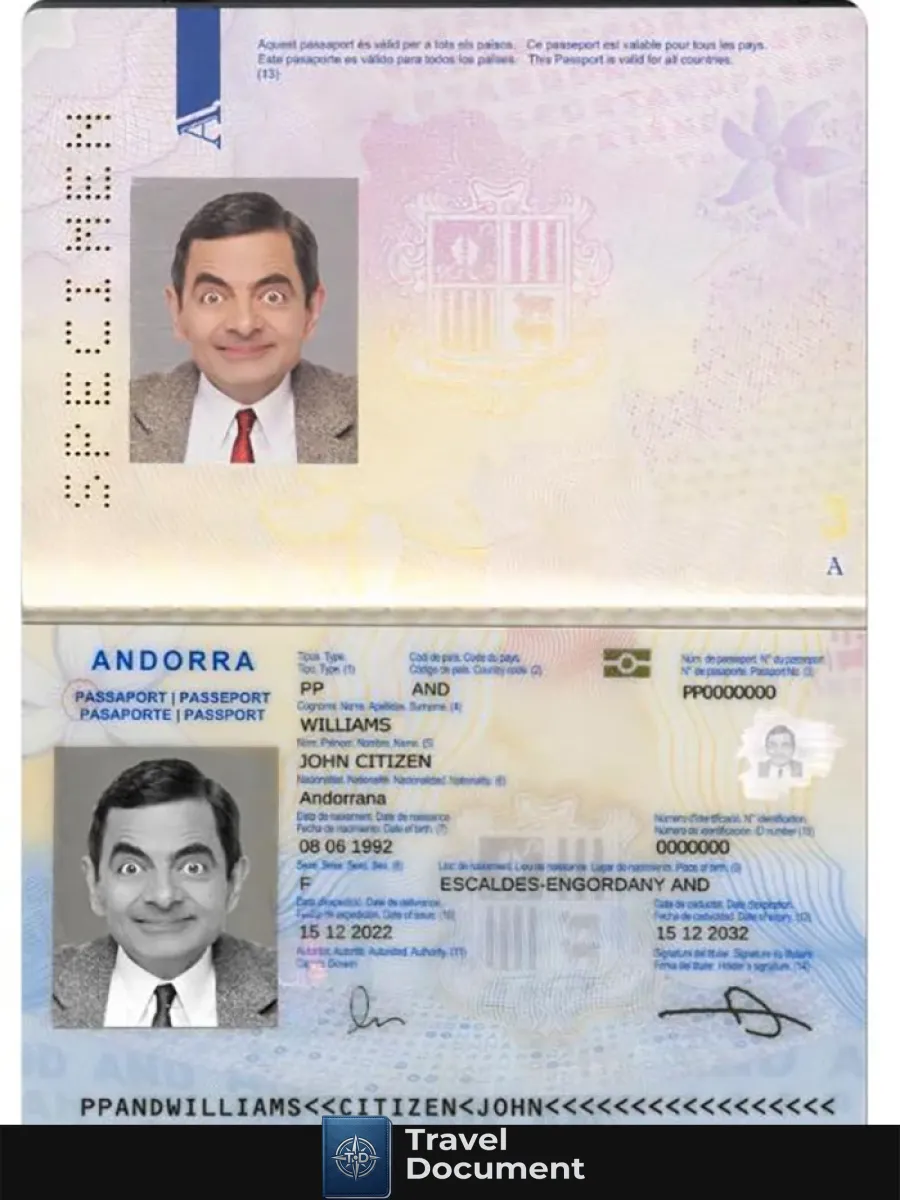 Andorra Passport — Passports