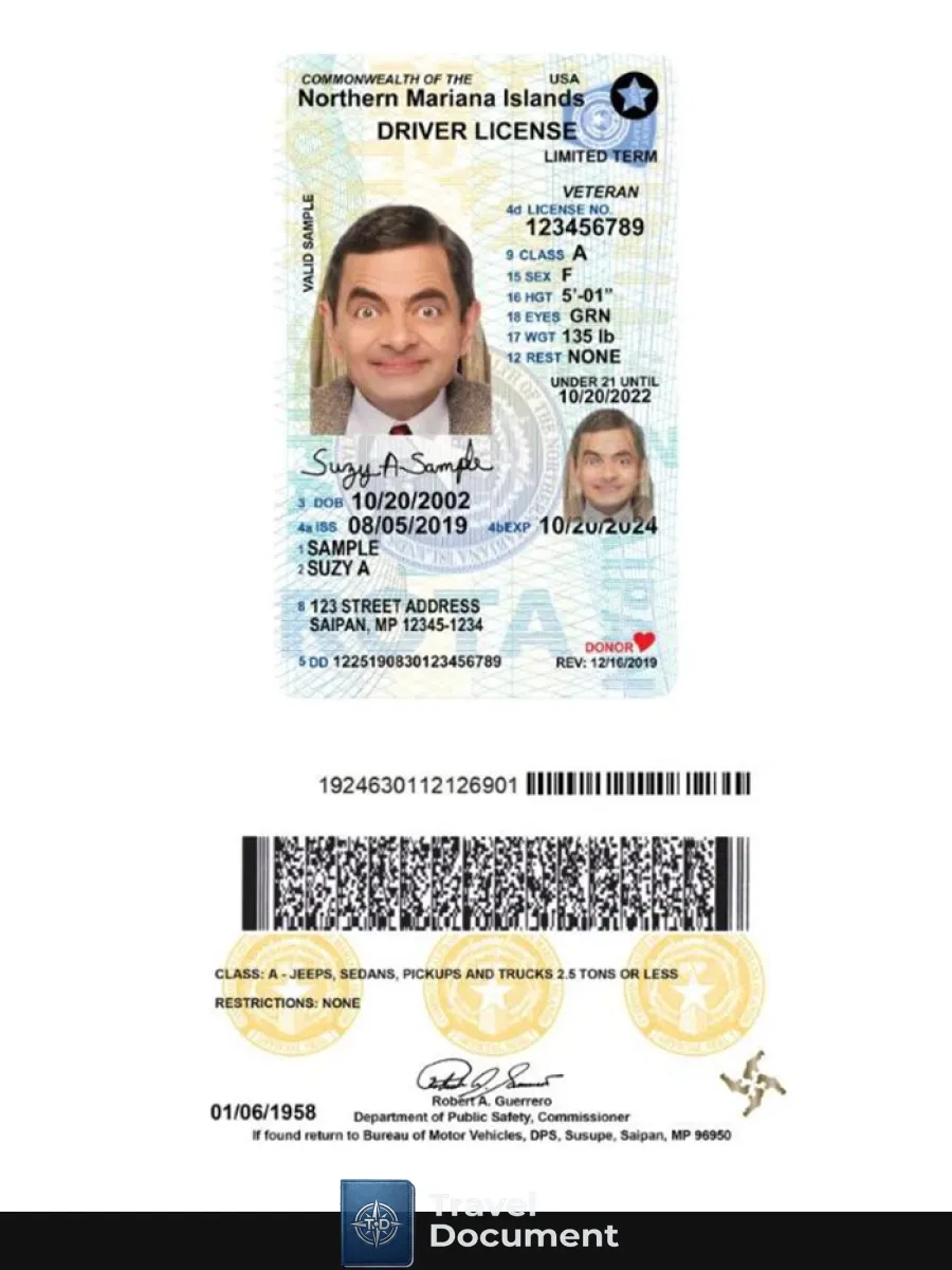Usa Northern Mariana Islands Under 21 Driving License 2019 Present — Driver License